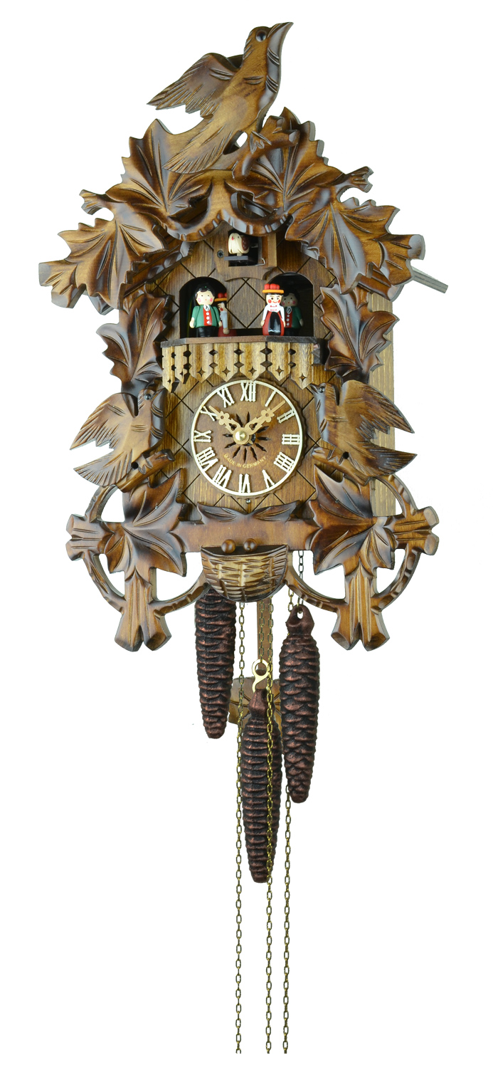 ホーム :: 【鳩時計工房紹介】Clock Manufacturers :: エングストラー社 :: 一日巻き鳩時計 オルゴール付 635MT
